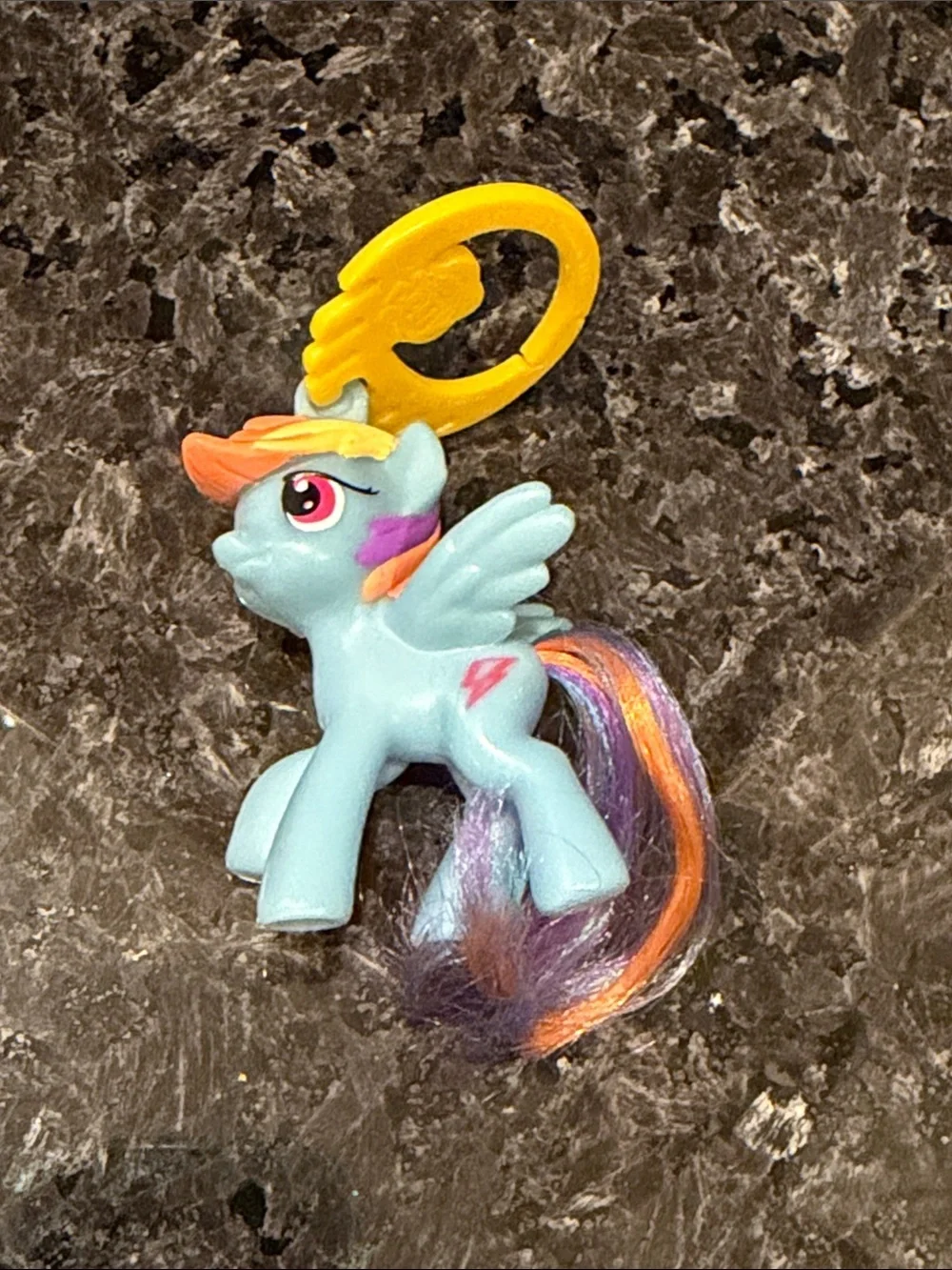 2012 My Little Pony MLP Rainbow Dash Keychain Figure Hasbro McDonald’s Toy Girls